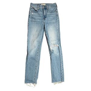 Madewell Jeans WMNS 26T Tall Light Wash The Perfect‎ Vintage Distressed Tapered